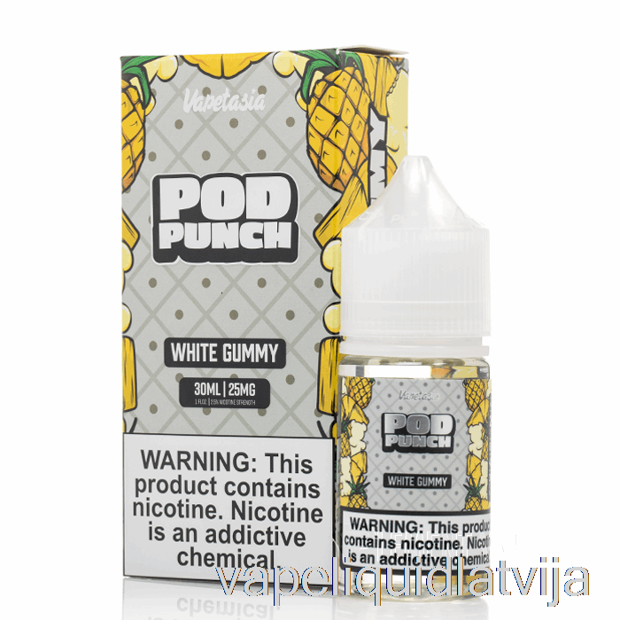 Balts Gumijas - Vapetasia Pod Punch Salts - 30ml 25mg Vape šķidrums